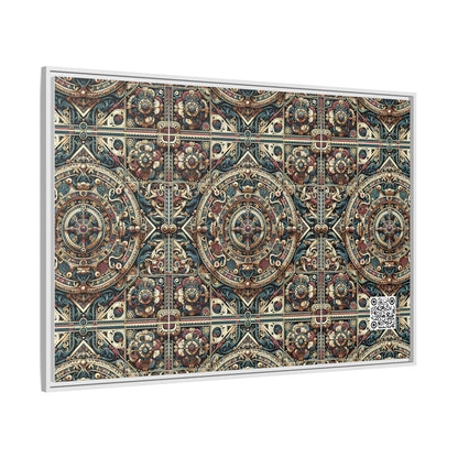 Urban Renaissance Historical Fusion With Street Edge Matte Canvas, Framed (multi-Color) - 8404 Design-57 A