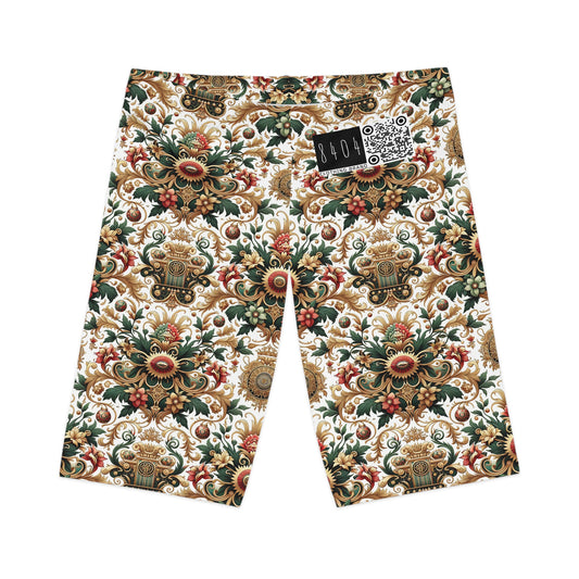 Monogram Madness Luxurious Streetwear Women's Bike Shorts - 8404 Design-68