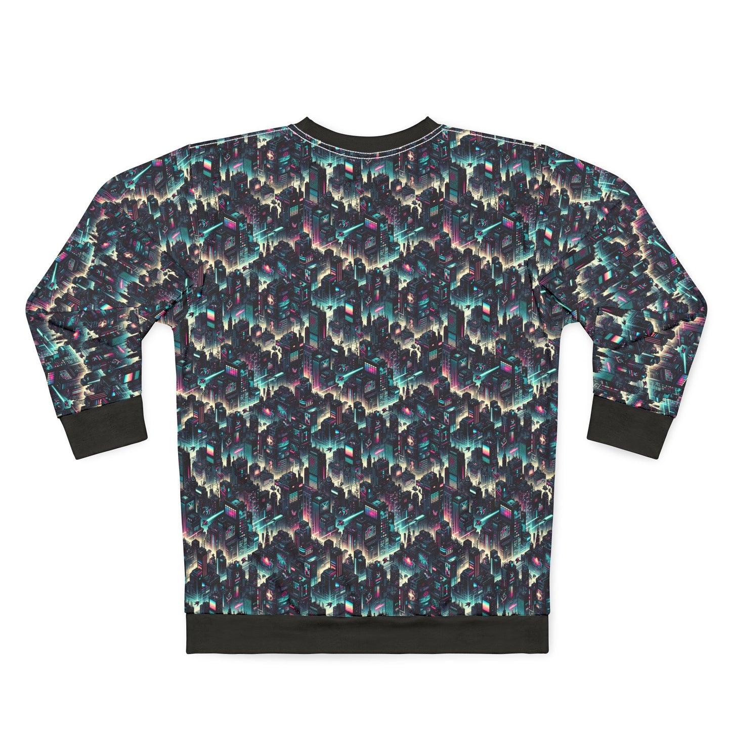 Digital Rebellion Tech-Inspired Streetwear Sweatshirt - 8404 Design-51