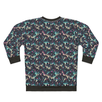 Digital Rebellion Tech-Inspired Streetwear Sweatshirt - 8404 Design-51