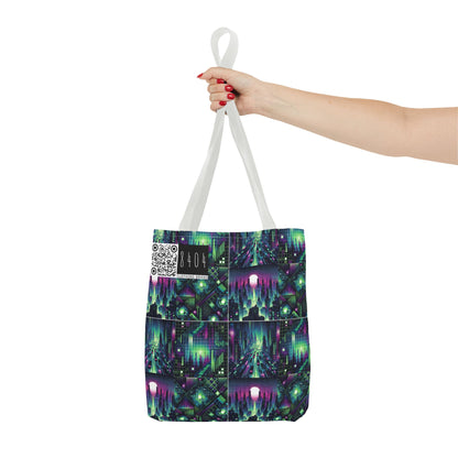 Tech Noir Aesthetics Tech-Forward Urban Dystopia Tote Bag - 8404 Design-54