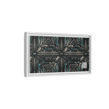 Tech Noir Futuristic Tech Aesthetic with a Dark Twist Matte Canvas, Framed (multi-color) - 8404 Design-59 B