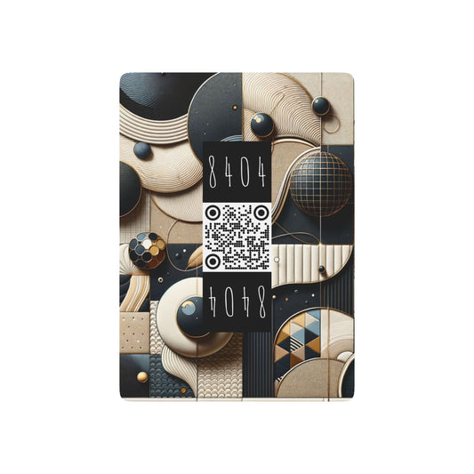 Tech-forward Luxe Streetwear Tech Luxe Fusion Poker Playing Cards - 8404 Design-71 B