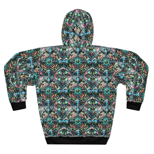 Tech-Infused Futurism Futuristic Tech Pullover Hoodie - 8404 Design-53