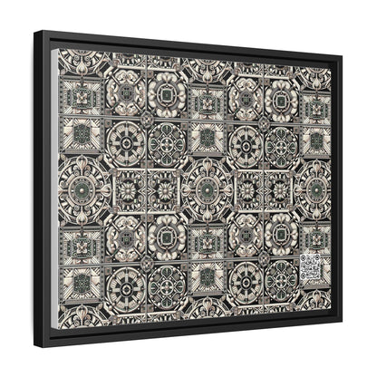 Cyber Garden Party Tech Garden Extravaganza Matte Canvas, Framed (multi-Color) - 8404 Design-45 A