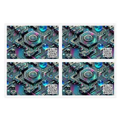 Tech-Infused Futurism Sleek Tech Edge Sticker Sheets - 8404 Design-46