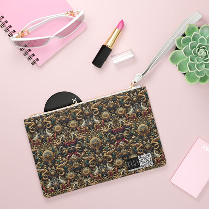 Digital Renaissance Luxurious Streetwear Inspired By Classical Art With a Modern Twist Clutch Bag - 8404 Design-76