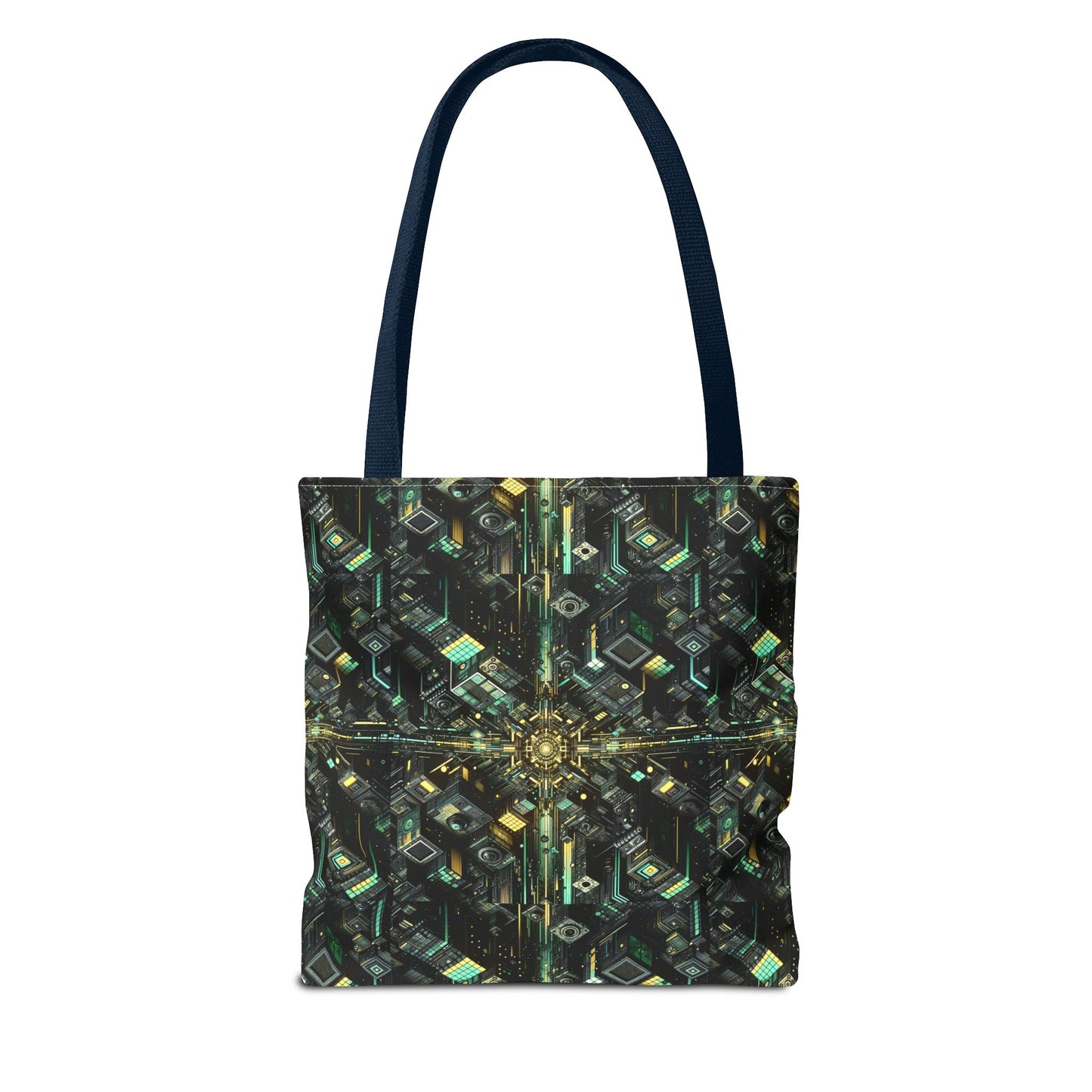 Tech Noir Graphics Tech-Inspired Streetwear Tote Bag - 8404 Design-66