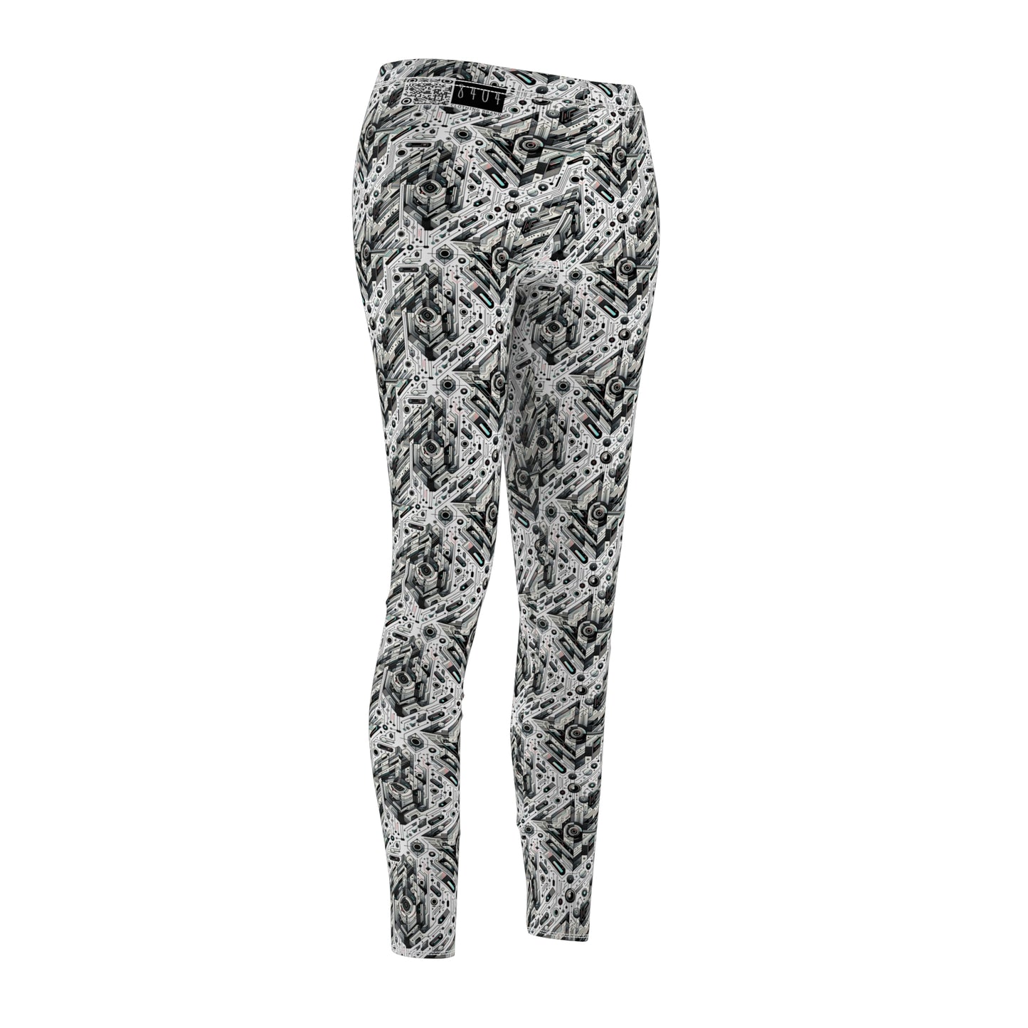 Tech-Infused Streetwear Tech-Forward Minimalism Women's Cut & Sew Casual Leggings - 8404 Design-51