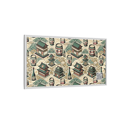 Cultural Artisanal Fusion Contemporary Cultural Elegance Matte Canvas, Framed (multi-Color) - 8404 Design-68 B