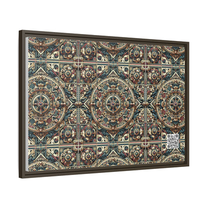 Urban Renaissance Historical Fusion With Street Edge Matte Canvas, Framed (multi-Color) - 8404 Design-57 A