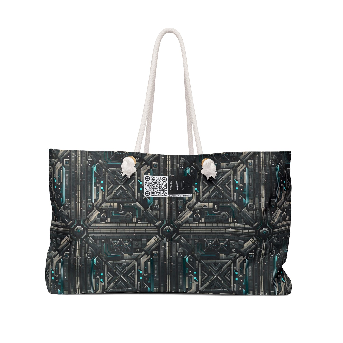 Tech Noir Futuristic Tech Aesthetic with a Dark Twist Weekender Bag - 8404 Design-59