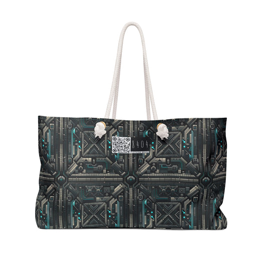 Tech Noir Futuristic Tech Aesthetic with a Dark Twist Weekender Bag - 8404 Design-59