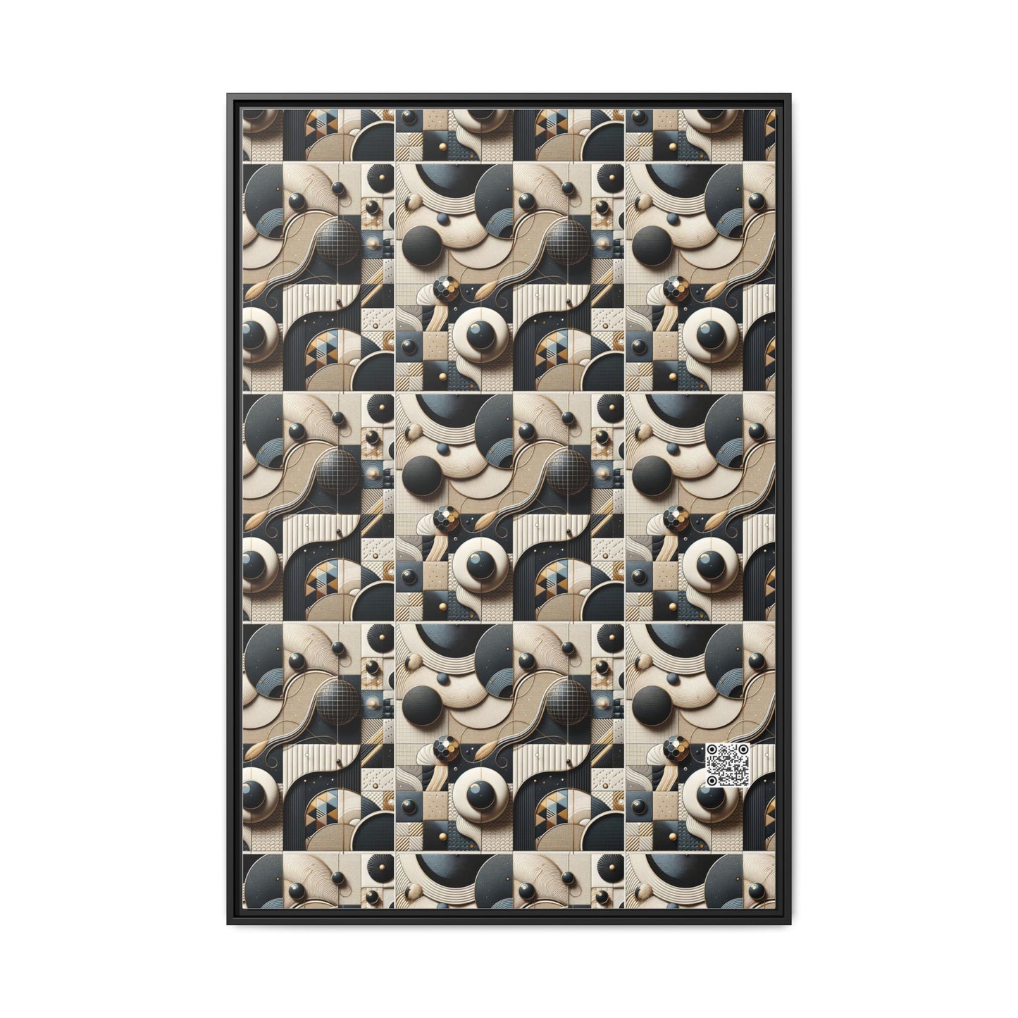 Tech-forward Luxe Streetwear Tech Luxe Fusion Matte Canvas, Framed (multi-color) - 8404 Design-71 A