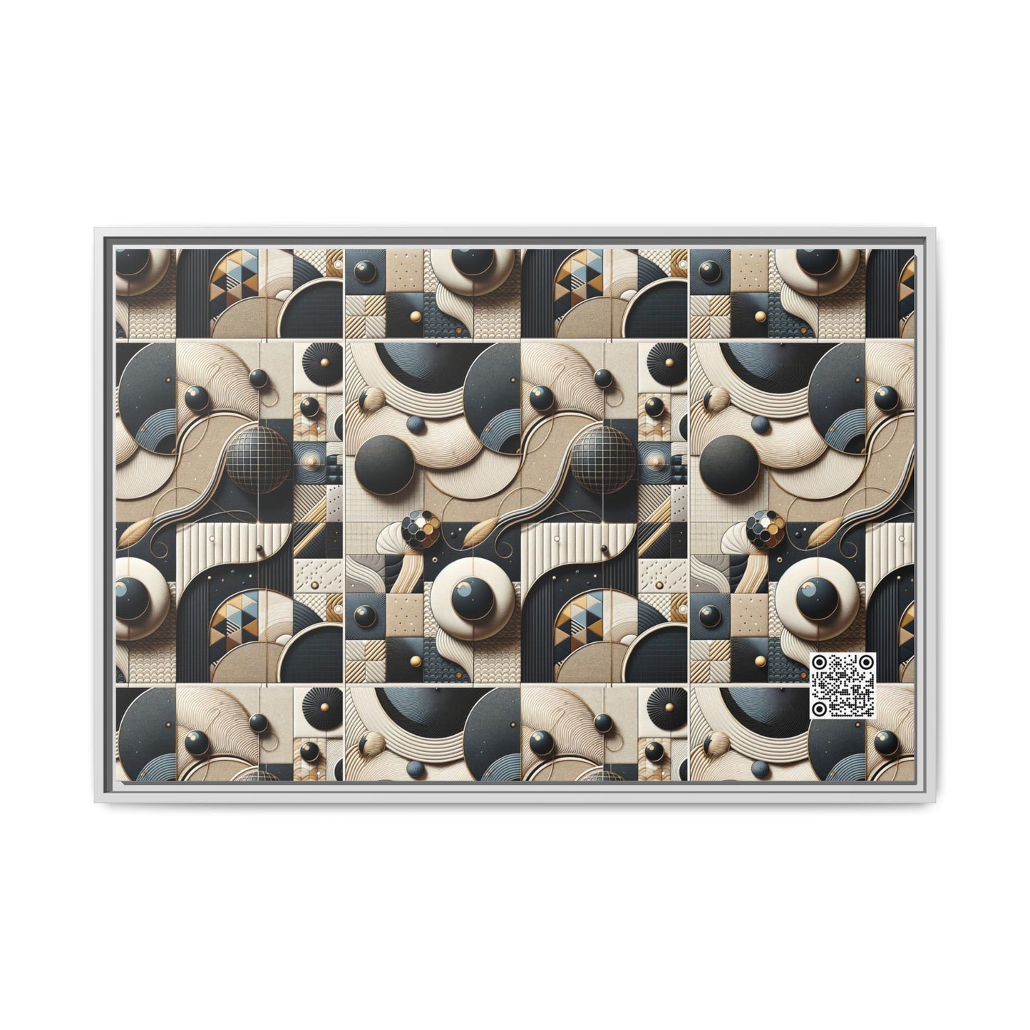 Tech-forward Luxe Streetwear Tech Luxe Fusion Matte Canvas, Framed (multi-color) - 8404 Design-71 A