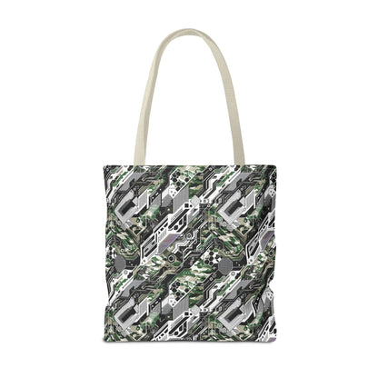 Tech Camo Fusion Tech-Forward Streetwear With a Futuristic Edge Tote Bag - 8404 Design-46