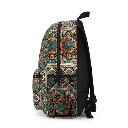 Cultural Fusion Tech Blend of Cultural Heritage With Tech-Inspired Elements Backpack - 8404 Design-74
