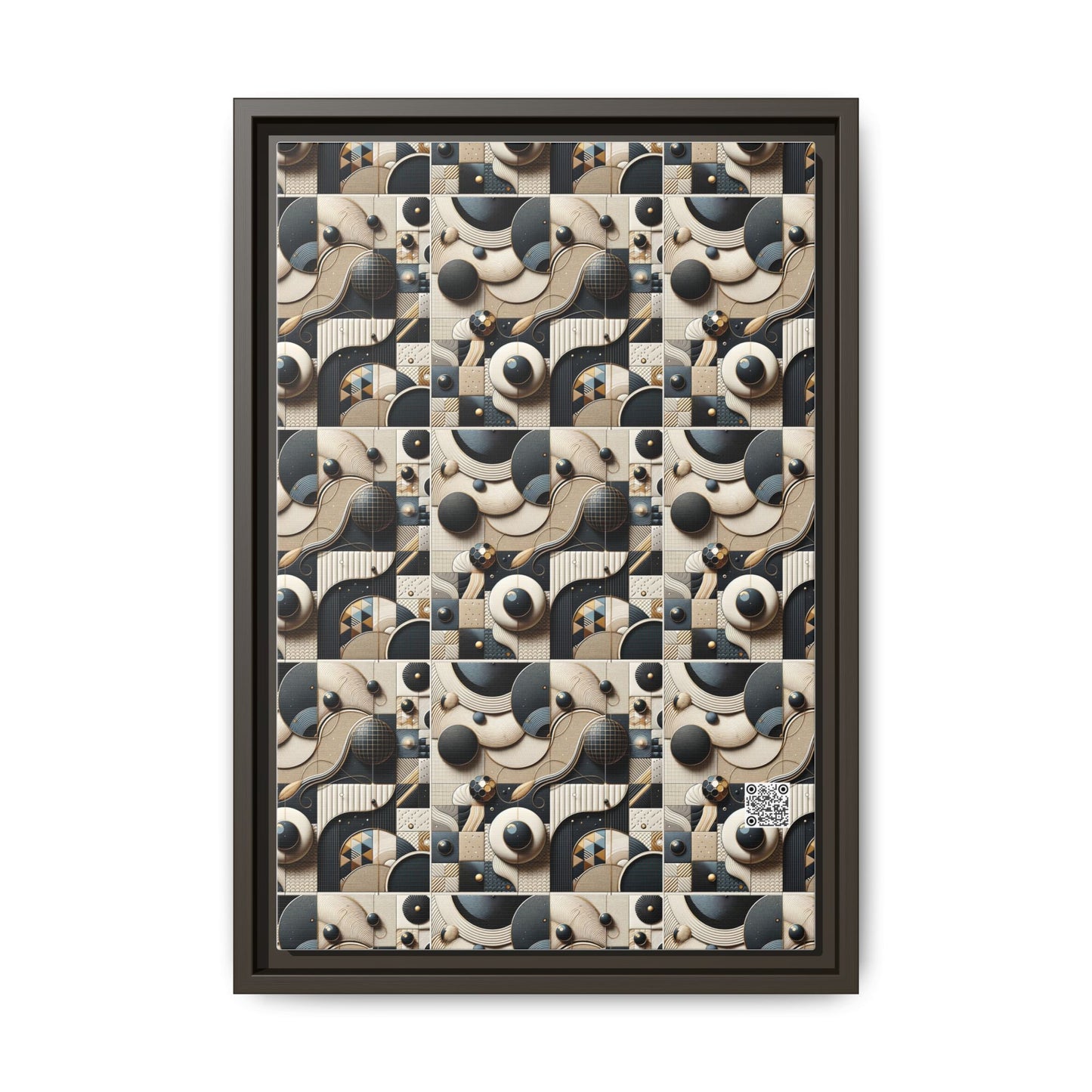 Tech-forward Luxe Streetwear Tech Luxe Fusion Matte Canvas, Framed (multi-color) - 8404 Design-71 B