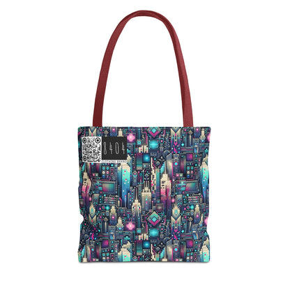 Digital Renaissance Tech-Forward Maximalism Tote Bag - 8404 Design-56