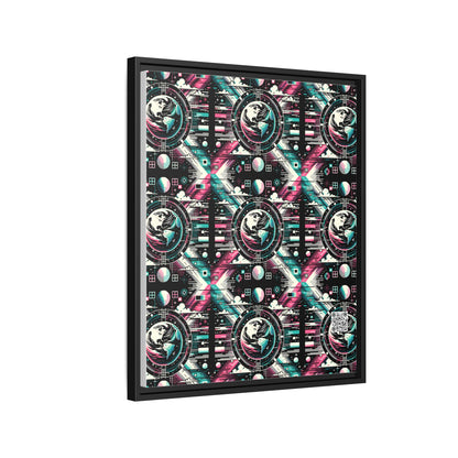 Digital Artistry Digital-native Streetwear Matte Canvas, Framed (multi-color) - 8404 Design-62 B