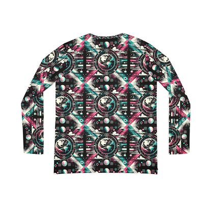 Digital Artistry Digital-native Streetwear Women's Long Sleeve V-neck Shirt - 8404 Design-62