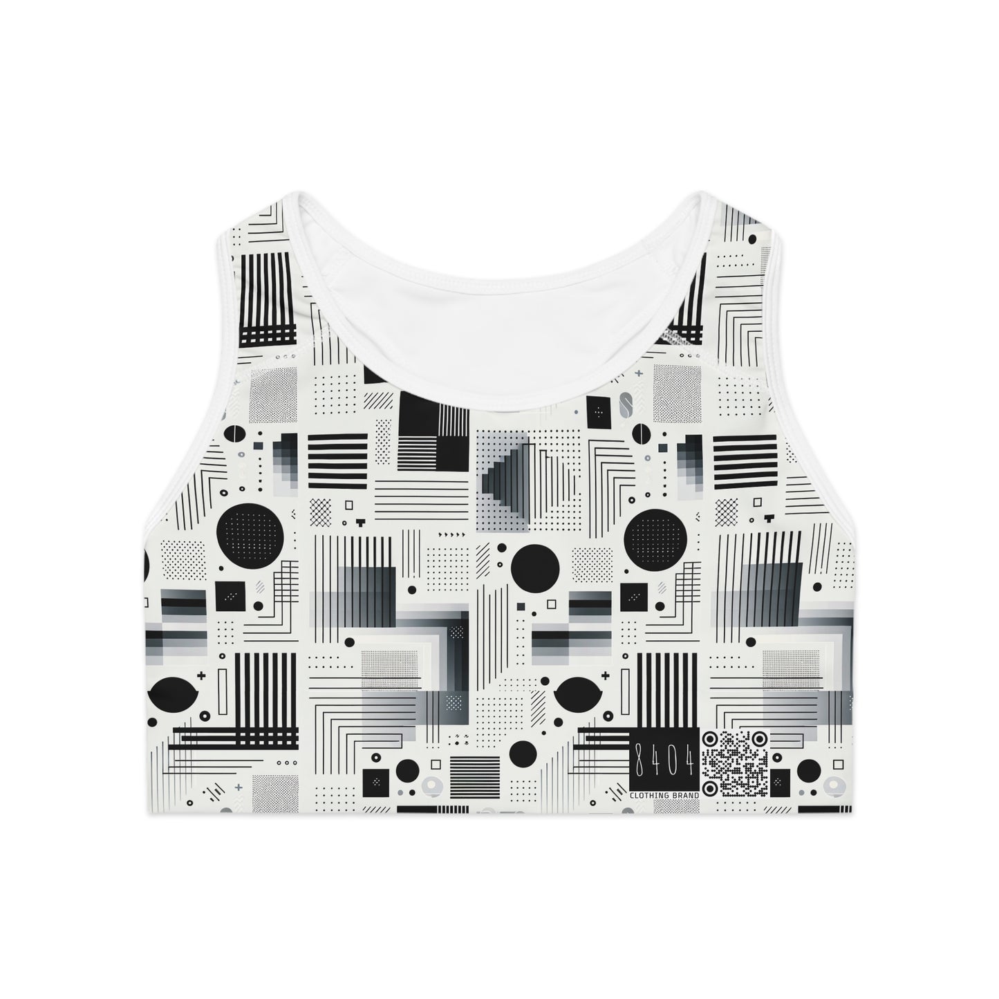 Digital Minimalism Minimalist Tech Sports Bra - 8404 Design-60