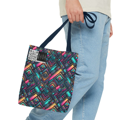 Tech-Inspired Graphics Cyberpunk Cool Tote Bag - 8404 Design-67
