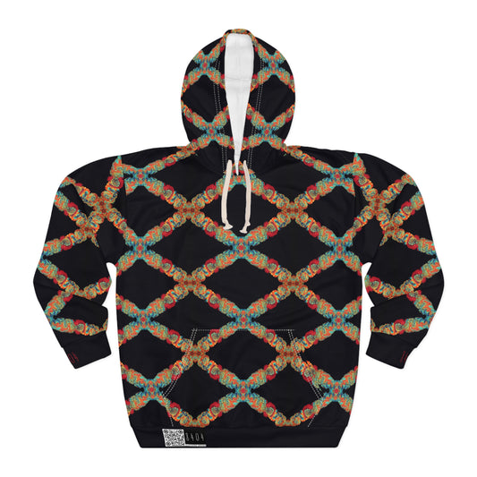 8404's Unisex Adult "Coral Diamonds" Fashion Pullover Hoodie