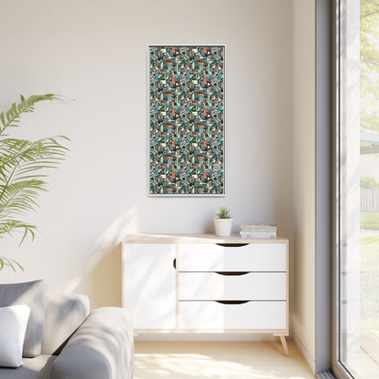 Digital Street Art Urban Street Style Matte Canvas, Framed (multi-color) - 8404 Design-81 B