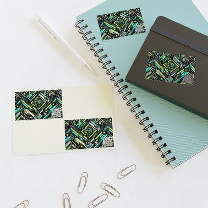 Tech-Infused Graphics Tech-Forward Streetwear Sticker Sheets - 8404 Design-53