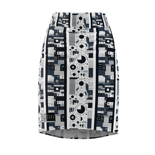 Minimalist Athleisure Minimalist Tech Women's Pencil Skirt - 8404 Design-54