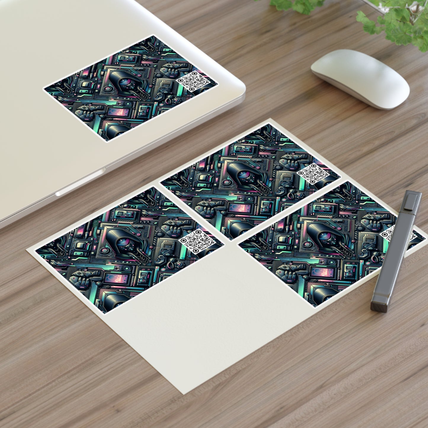 Tech-Inspired Graphics Tech-Forward Streetwear Sticker Sheets - 8404 Design-55