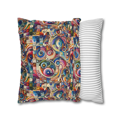 Digital Artistic Expression Artistic Streetwear Spun Polyester Square Pillowcase - 8404 Design-49