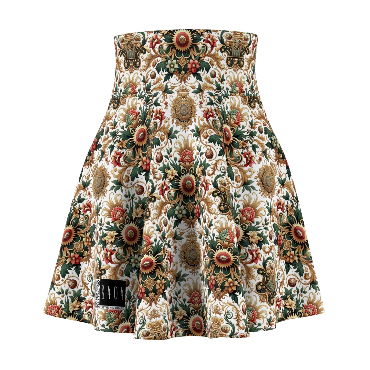 Monogram Madness Luxurious Streetwear Women's Skater Skirt - 8404 Design-68