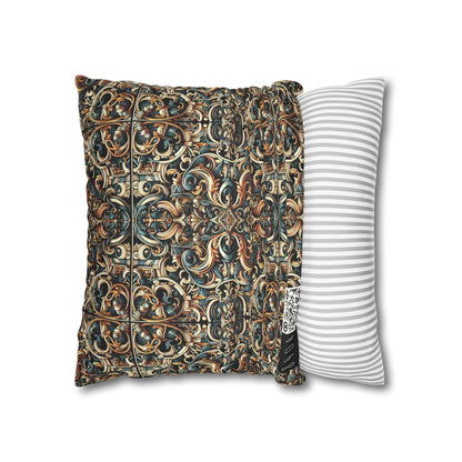 Urban Renaissance Historical Fusion With Street Edge Faux Suede Square Pillowcase - 8404 Design-59