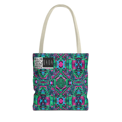 Digital Glitch Vibes Tech-Inspired Streetwear Tote Bag - 8404 Design-71