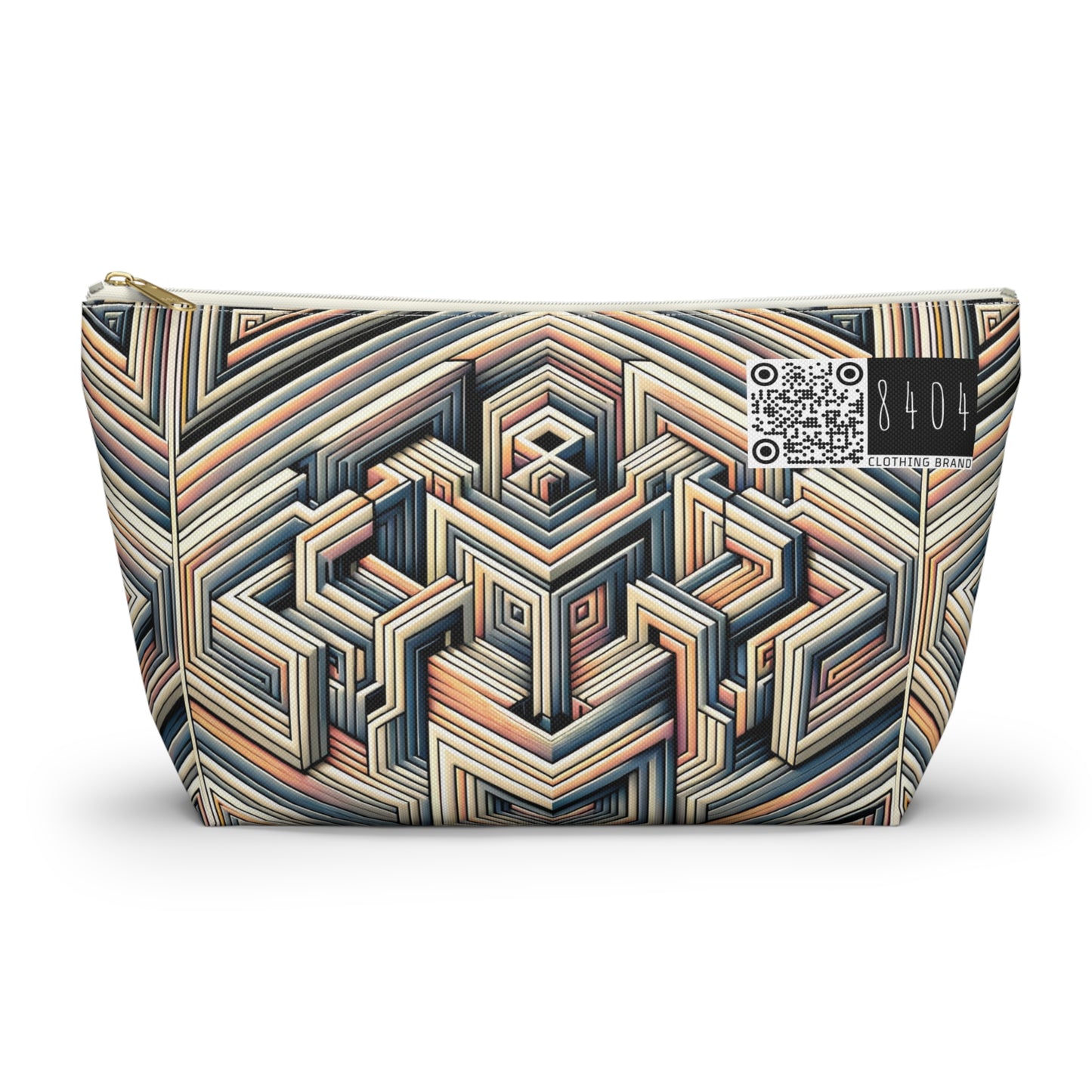 Tech Illusion Graphics Futuristic Artistry Accessory Pouch W T-bottom - 8404 Design-52