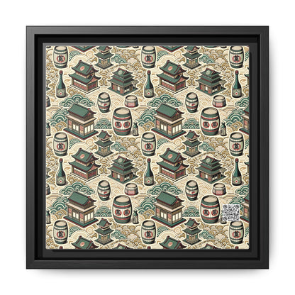 Cultural Artisanal Fusion Contemporary Cultural Elegance Matte Canvas, Framed (multi-Color) - 8404 Design-68 B