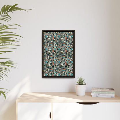 Digital Street Art Urban Street Style Matte Canvas, Framed (multi-color) - 8404 Design-81 B