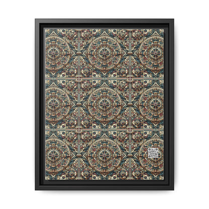 Urban Renaissance Historical Fusion With Street Edge Matte Canvas, Framed (multi-Color) - 8404 Design-57 A