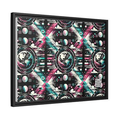 Digital Artistry Digital-native Streetwear Matte Canvas, Framed (multi-color) - 8404 Design-62 A