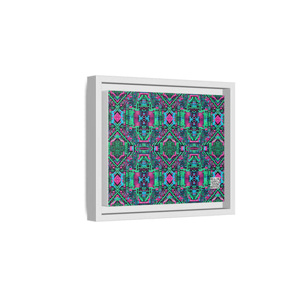 Digital Glitch Vibes Tech-Inspired Streetwear Matte Canvas, Framed (multi-Color) - 8404 Design-71 B