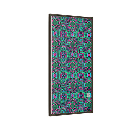 Digital Glitch Vibes Tech-Inspired Streetwear Matte Canvas, Framed (multi-Color) - 8404 Design-71 B