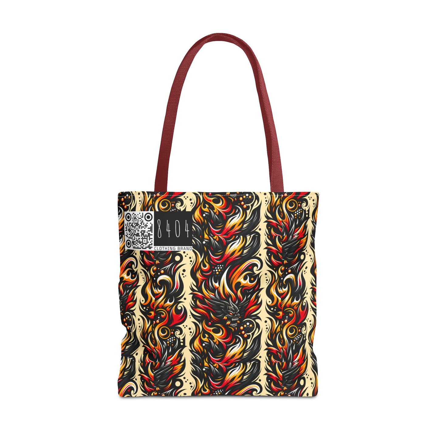 Flame Graphics Maximalist Streetwear Tote Bag - 8404 Design-65