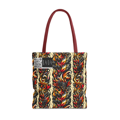 Flame Graphics Maximalist Streetwear Tote Bag - 8404 Design-65