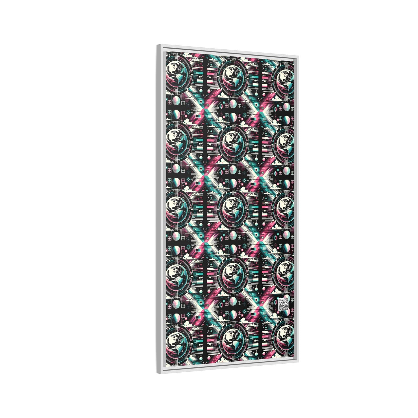 Digital Artistry Digital-native Streetwear Matte Canvas, Framed (multi-color) - 8404 Design-62 B