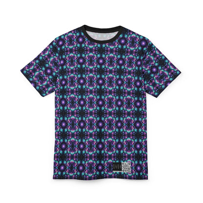 Iridescent Dream Futuristic Tech Unisex Cut & Sew Tee - 8404 Design-60