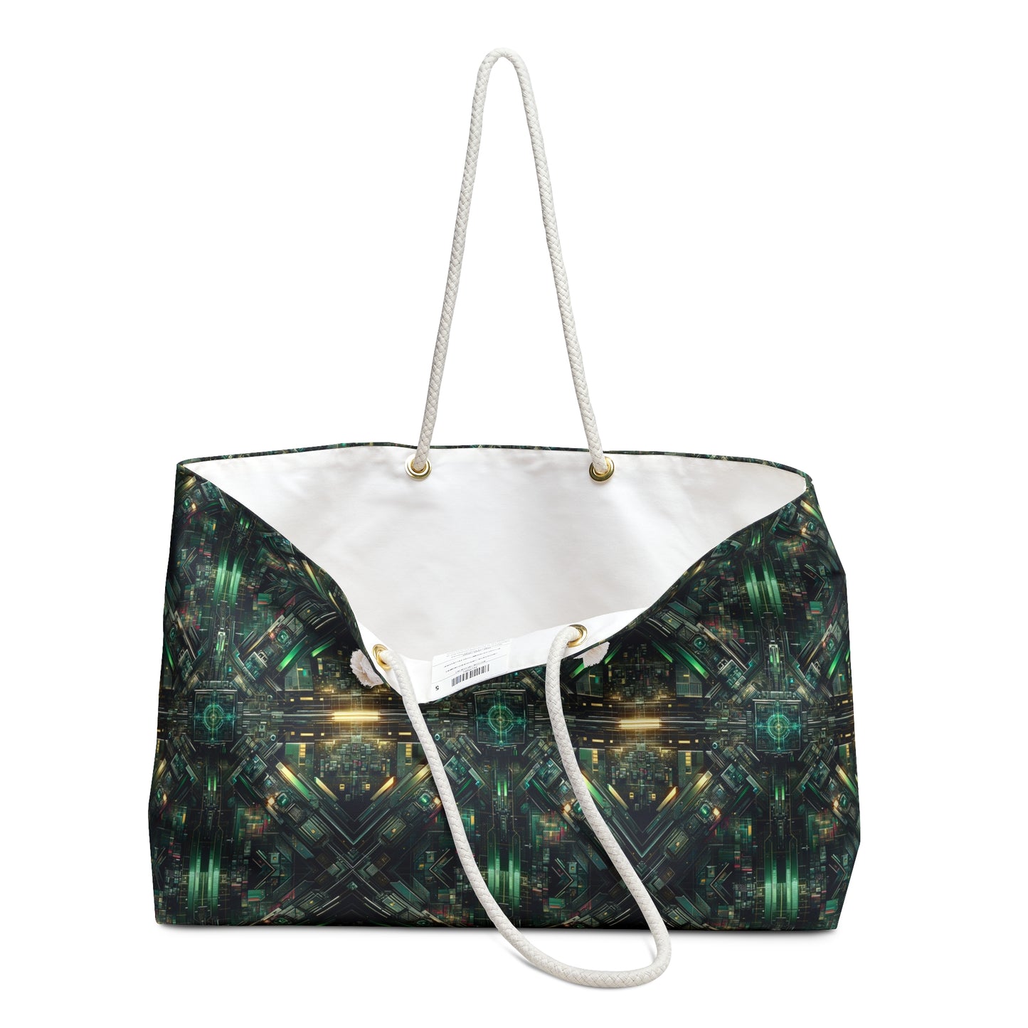 Tech Noir Graphics Tech-Inspired Streetwear Weekender Bag - 8404 Design-56