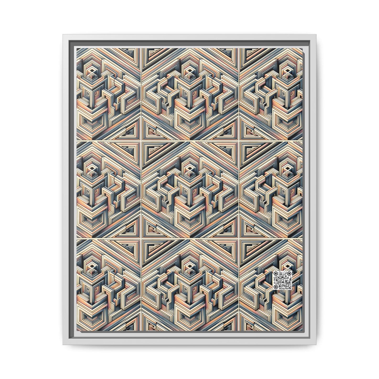 Tech Illusion Graphics Futuristic Artistry Matte Canvas, Framed (multi-color) - 8404 Design-52 A