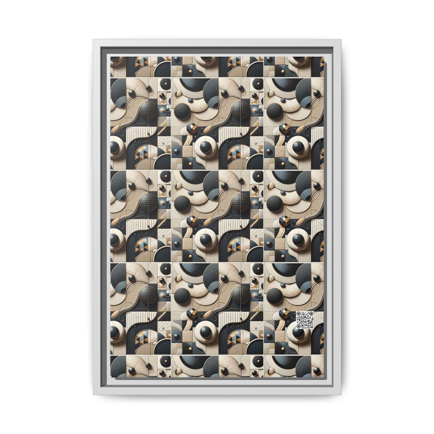 Tech-forward Luxe Streetwear Tech Luxe Fusion Matte Canvas, Framed (multi-color) - 8404 Design-71 B